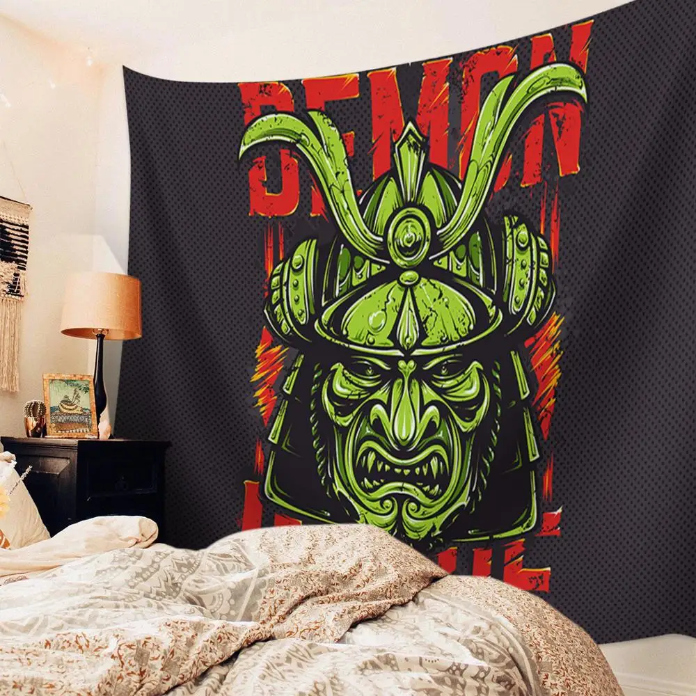 Goohome Japanese Samurai Warrior Wall Hanging Decor Art Tapestry Blanket Curtain Sheet Throw Scarf Towel Anti-Static | Дом и сад