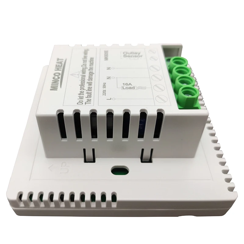 MK605 Minco Heat 3A 16A 25A Электрический или водный 230 в цифровой ЖК-дисплей Еженедельный программируемый терморегулятор для обогрева пола