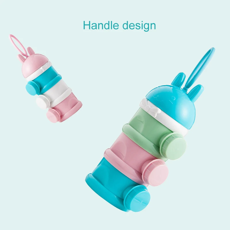 

Milks Powder Dispenser Bottle Storage Container 3 Layers Travel Kids Baby Feeding M09