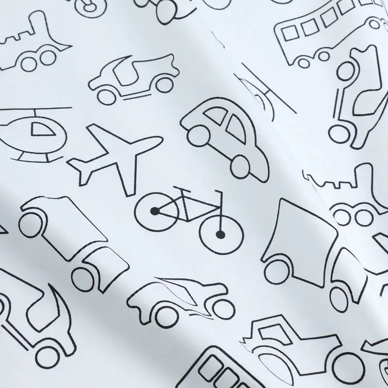 160cm*50cm Black white heart peach car arrow cotton fabric DIY bedding apparel dress patchwork kids handwork cloth | Дом и сад