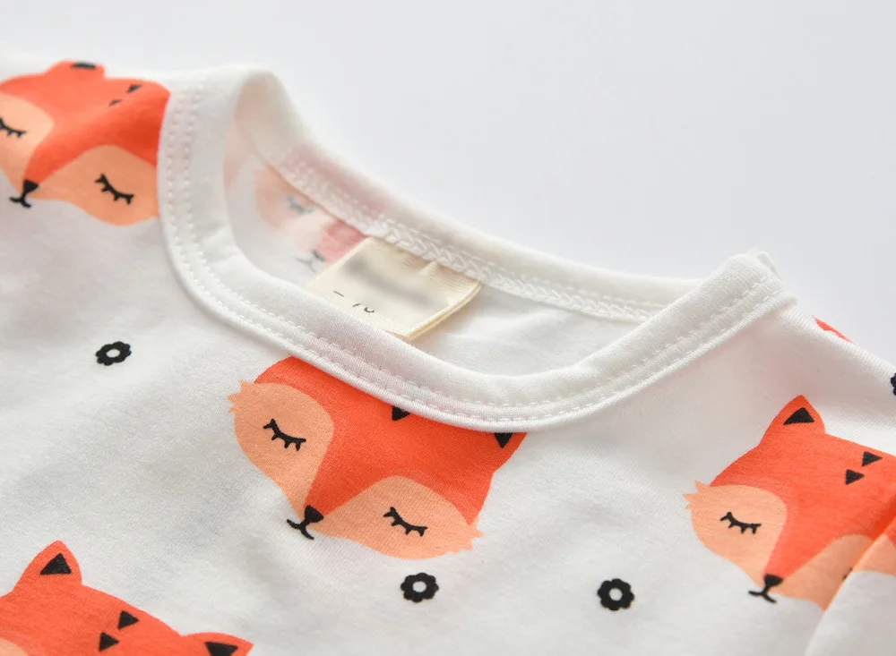 2 шт./комплект платье с длинным рукавом и принтом лисы повязка на голову | Мать