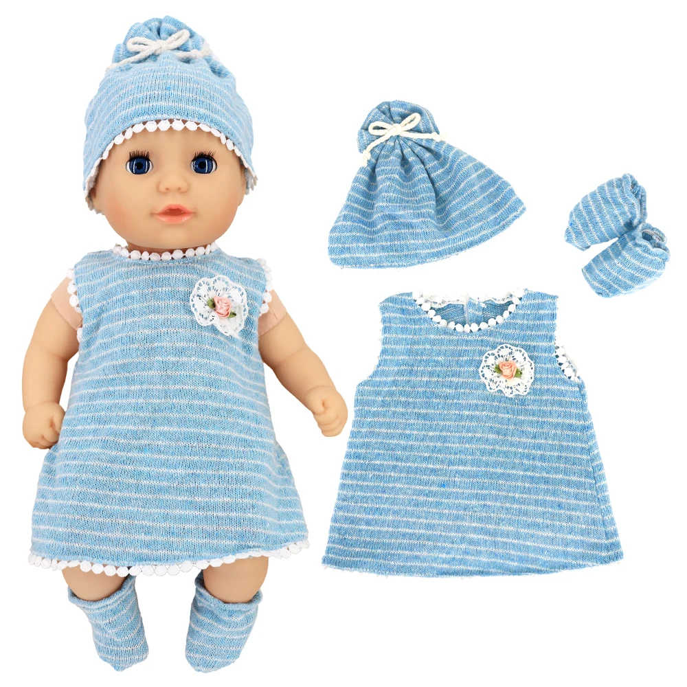 

16-18 inch Doll Clothes Accessories Dress,Sock,Hats and Wool Outfits for 43cm Newborn Baby Annabell Doll, Nenuco Dolls Clothing