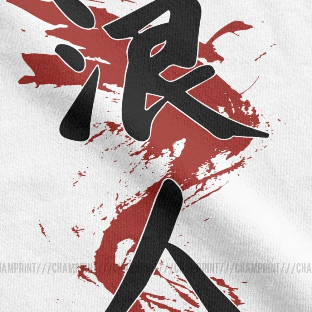 Ronin Kanji футболки для мужчин Samurai Warrior Budo Bushido Графические Топы с коротким рукавом