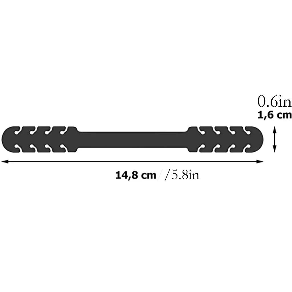 5 шт. Регулировка ширины дужек регулируемой пряжкой Анти-скольжения Ушные крючки