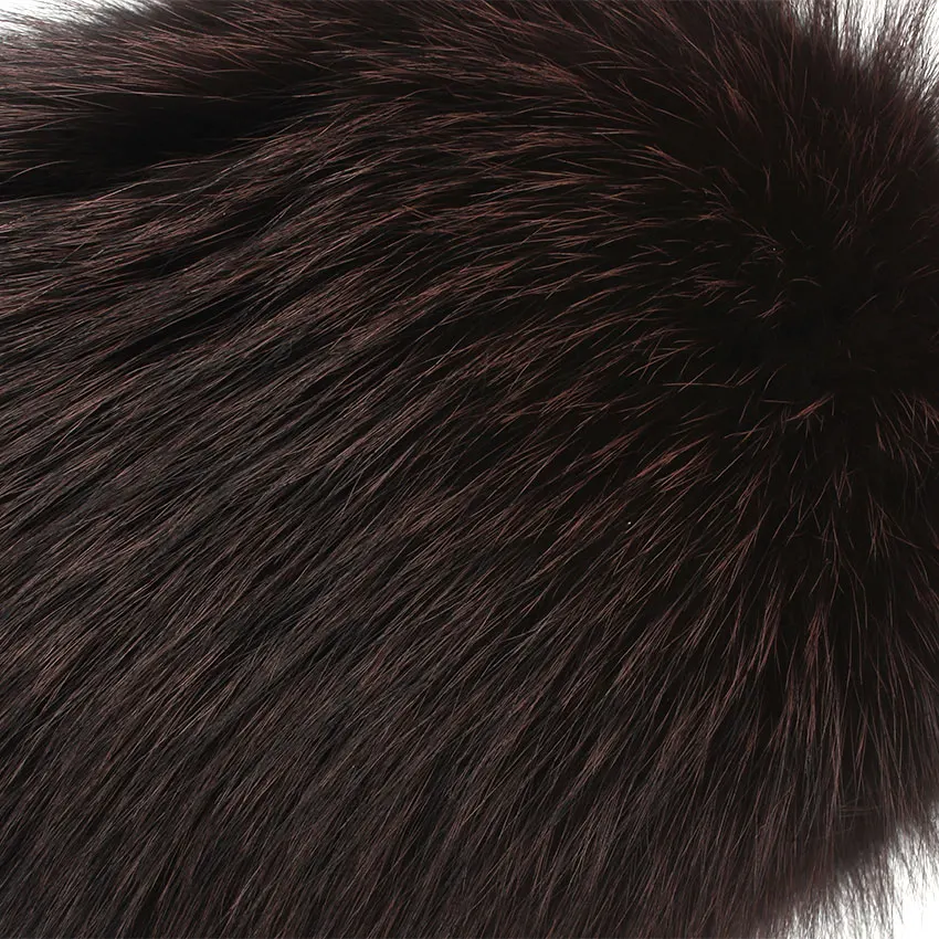 

Knitted Hat Women Fox Fur Hats Winter Brand Beanie Lady Winter Cap Warm Noble Real Fur Hats for Women Snow Hats Beanies Cap