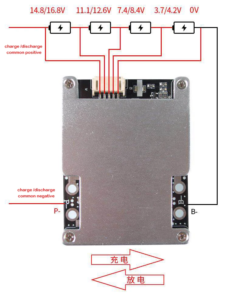 3S 4S 12V литий-ионная Lifepo4 литиевая батарея Защитная плата 3,2 V/3,7 V BMS баланс 800A мотоцикл автомобиль дрель стартер 50A 80A 120A