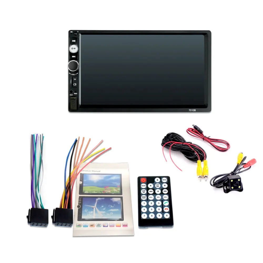 

7 Inch Car MP5 Player Radio Stereo Radio Audio USB Digital Touch Screen Wireless AUX Input MP3 Player with Camera