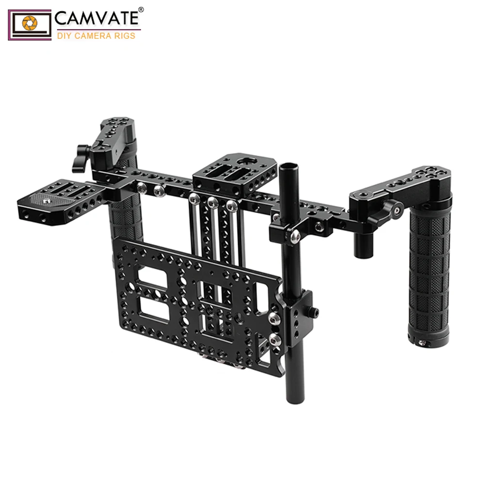 CAMVATE директора мониторы клетка Риг с резиновыми рукоятками и монтажные