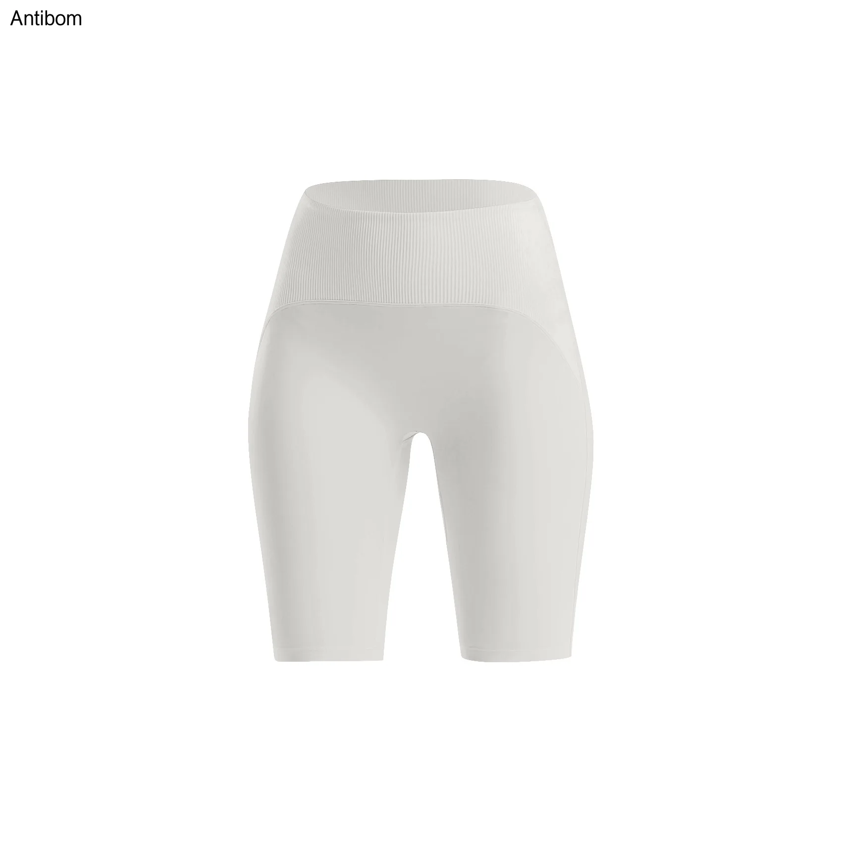 

Antibom Naked-Feel Women Yoga Pants Nylon High Quality Sport Stretchy Knee Length High Waist Fitness Gym Workout Short Leggings