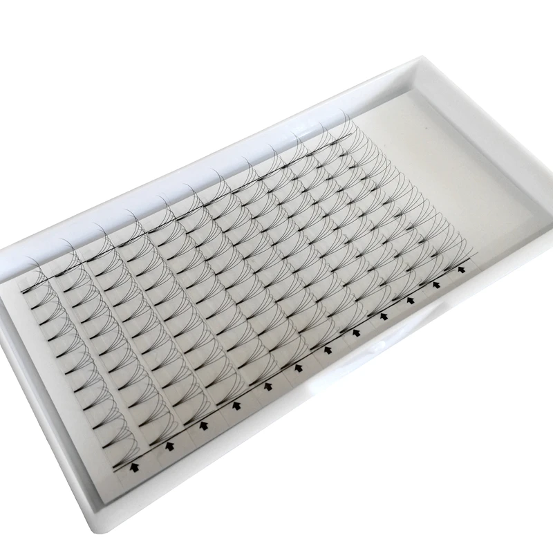 Оптовая продажа 10 лотков/партия ресницы с коротким стержнем готовые лучшее