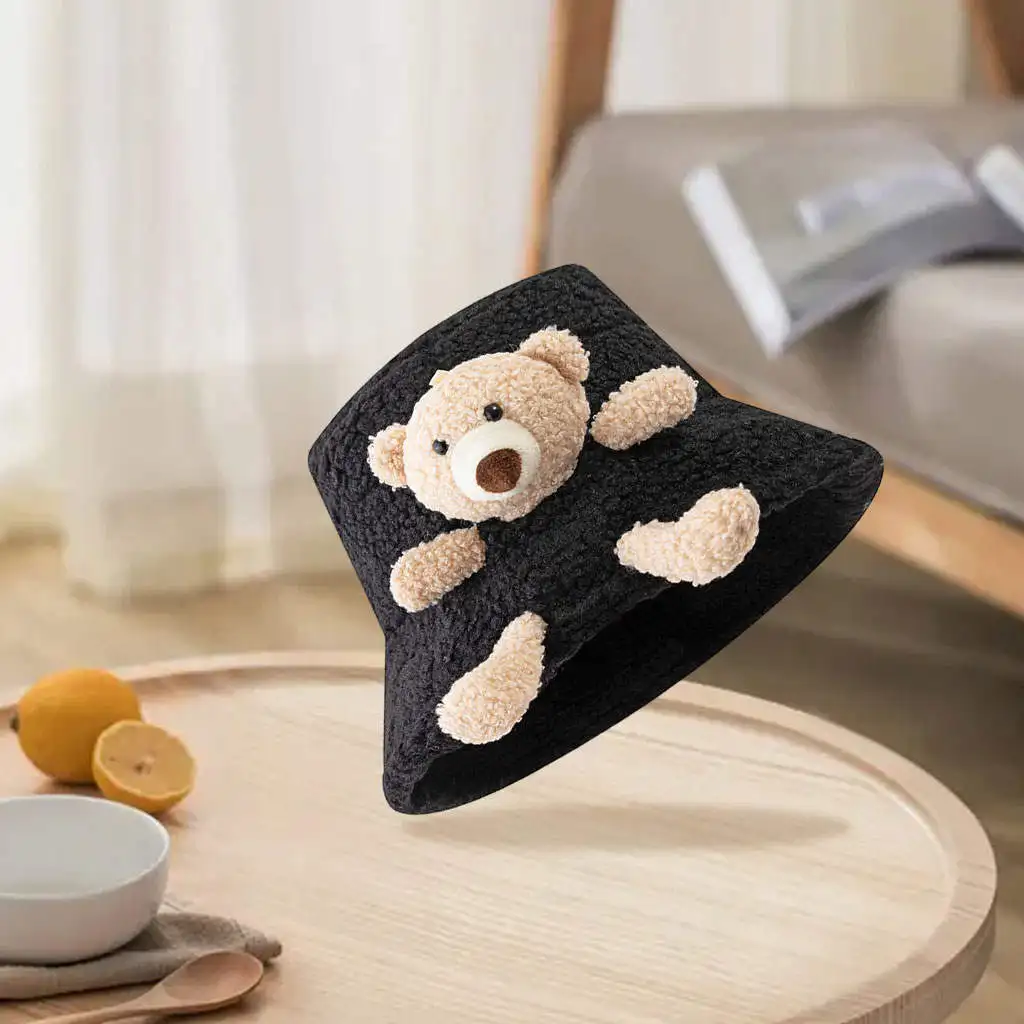 Зимняя теплая Панама с объемными мягкими широкими полями шапки для подростков и