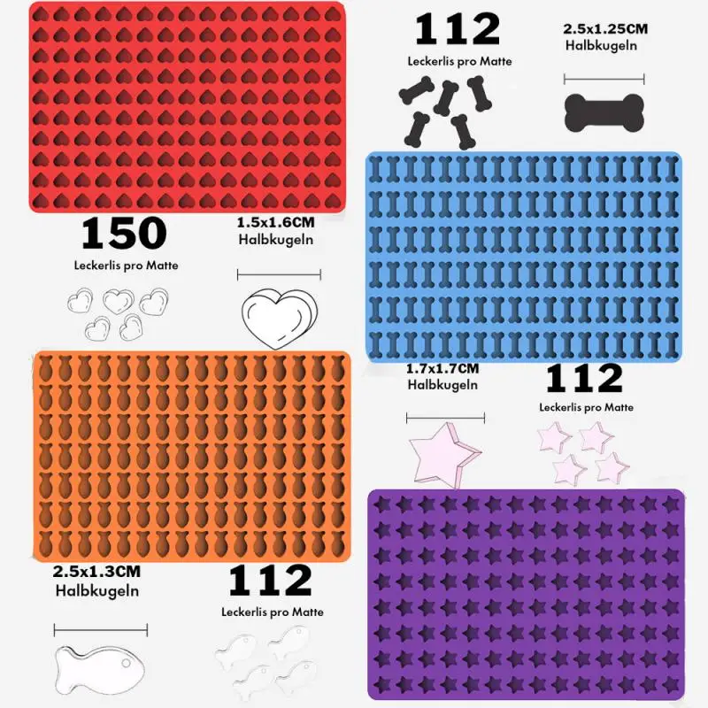 Силиконовая форма для выпечки в виде костей рыбы и собаки мини-пентагональный