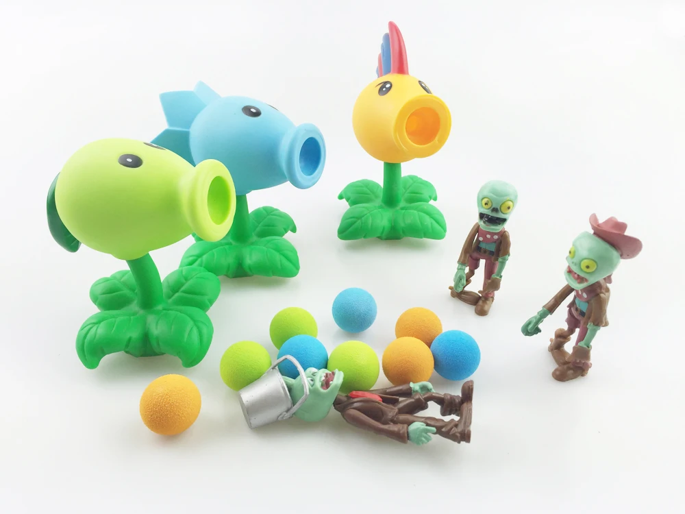 Экшн фигурка зомби Peashooter PVZ 35 видов модель растения игрушка подарки игрушки для