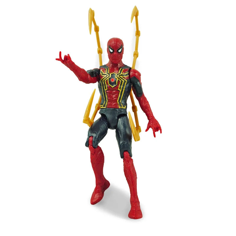 Фигурки подвижные светящиеся фигурки из ПВХ 15 см 10 видов Человек-паук Железный