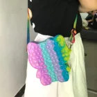 Игрушки-антистресс w2, сенсорный силиконовый рюкзак с пузырьками для взрослых и детей, мешок для хранения антистрессового Popet, детский мешок на плечо w2