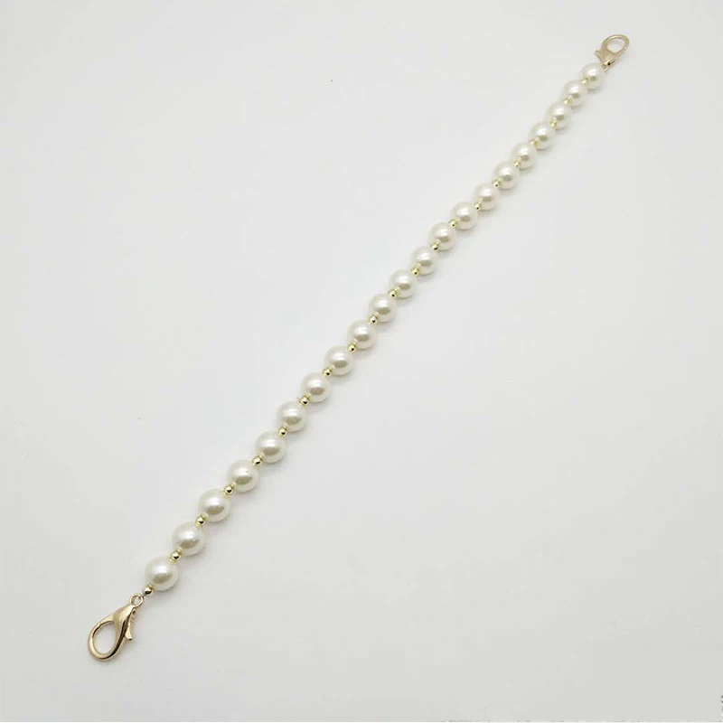 

Sweet Faux Pearl Beaded Handbag Strap Women DIY Beaded Design Women Handbag Strap Adjustable Lady Purse Belts Bag Accessory