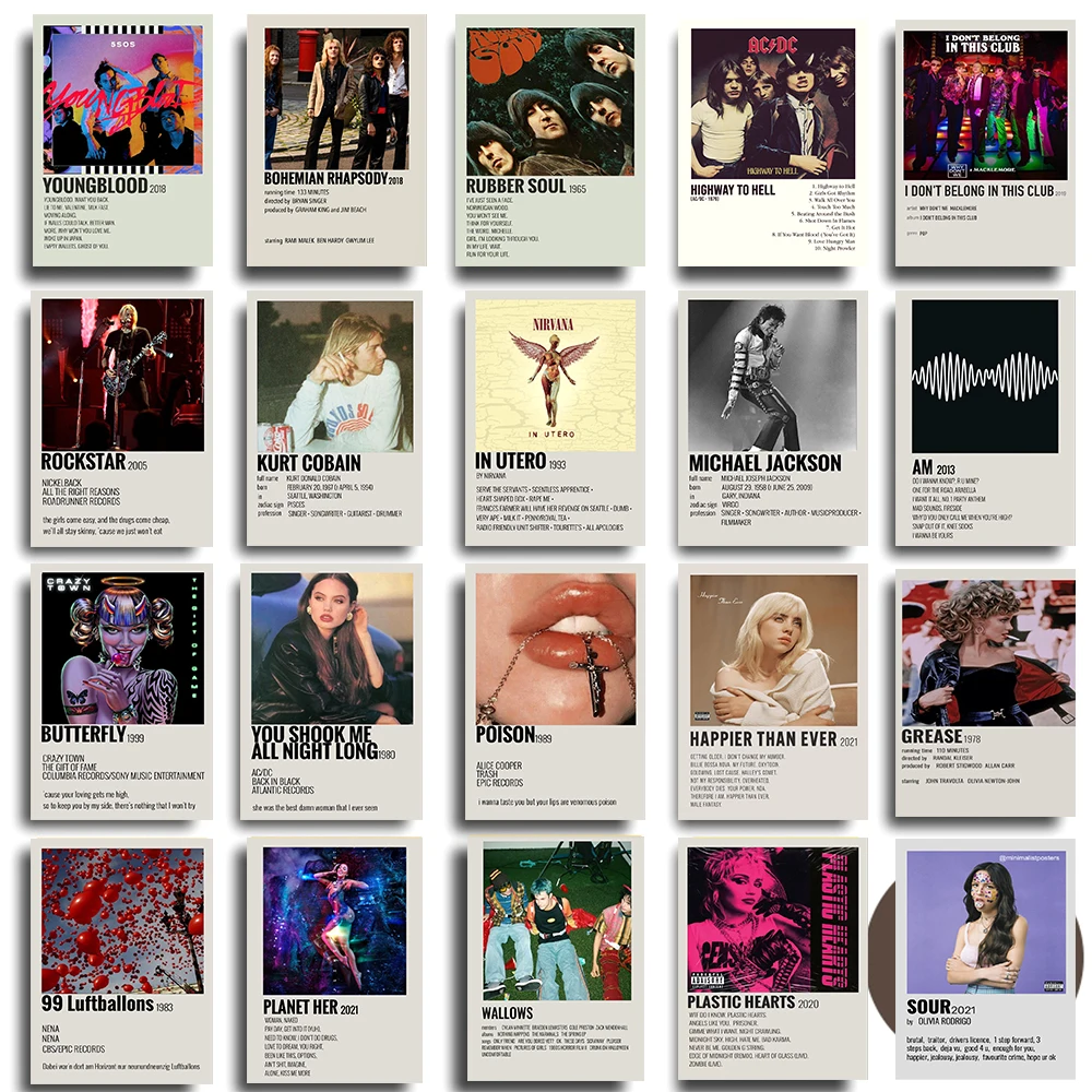 Новинка 2021 настенное украшение на стену в стиле ретро звезда Курта Кобейна