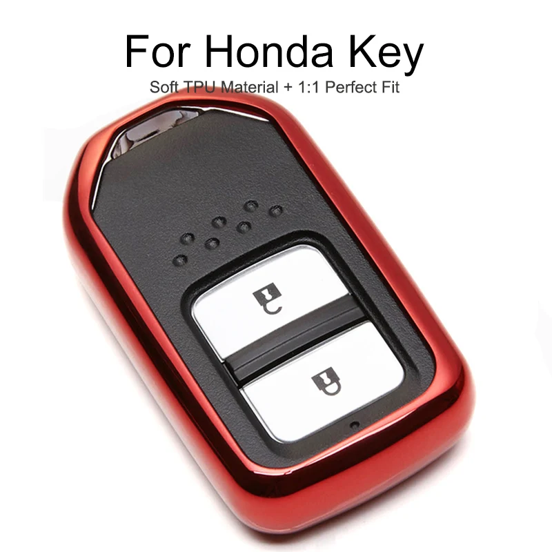 Чехол для автомобильного ключа из ТПУ 6 цветов чехол Honda Elysion Fit Accord Stream Crv 2017 2015