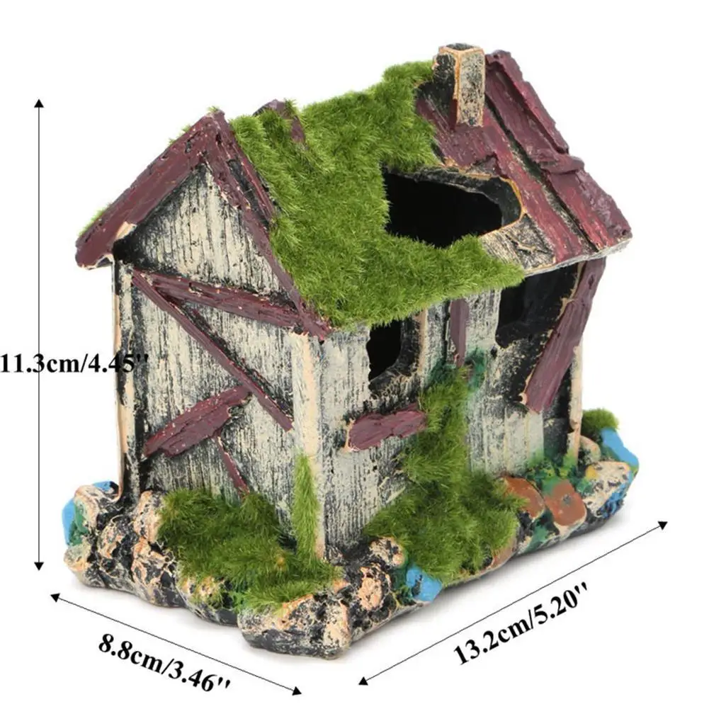 Аквариумное украшение имитация рокерных изделий смола приют домик для рыбы чаша