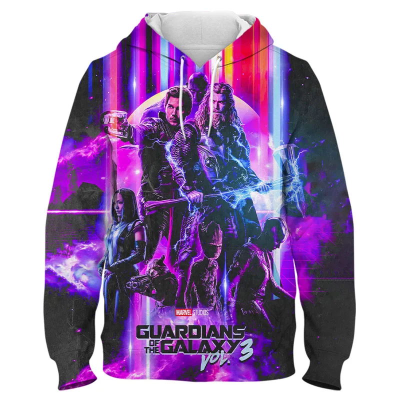 

Marvel Movie Guardians of the Galaxy 3 Hoodie Men Women 3D Print Hooded Sweatshirt Hip Hop Pullover Hoodie Unisex Coat Clothes
