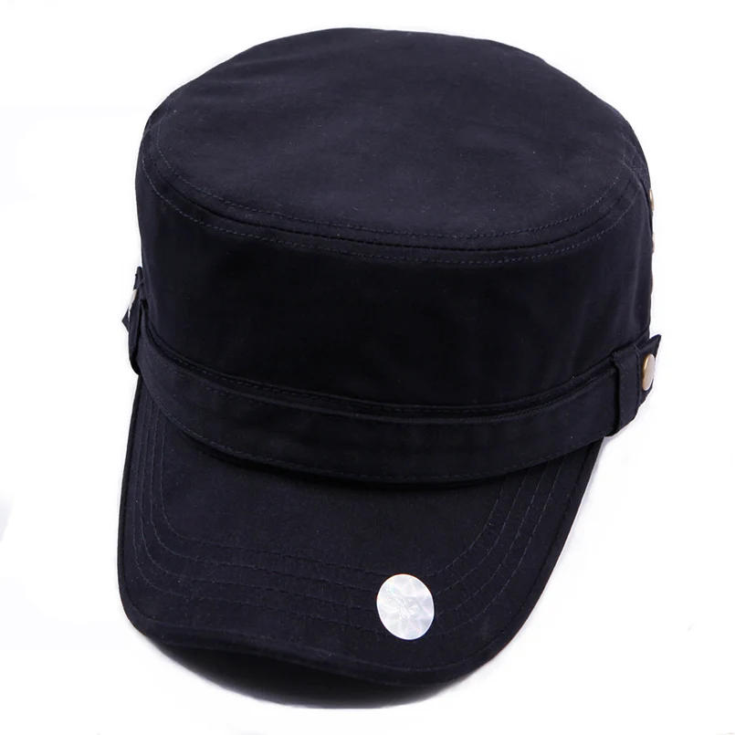 Кепка EAGLEBORN Мужская/женская с плоским верхом Классическая однотонная хлопковая в