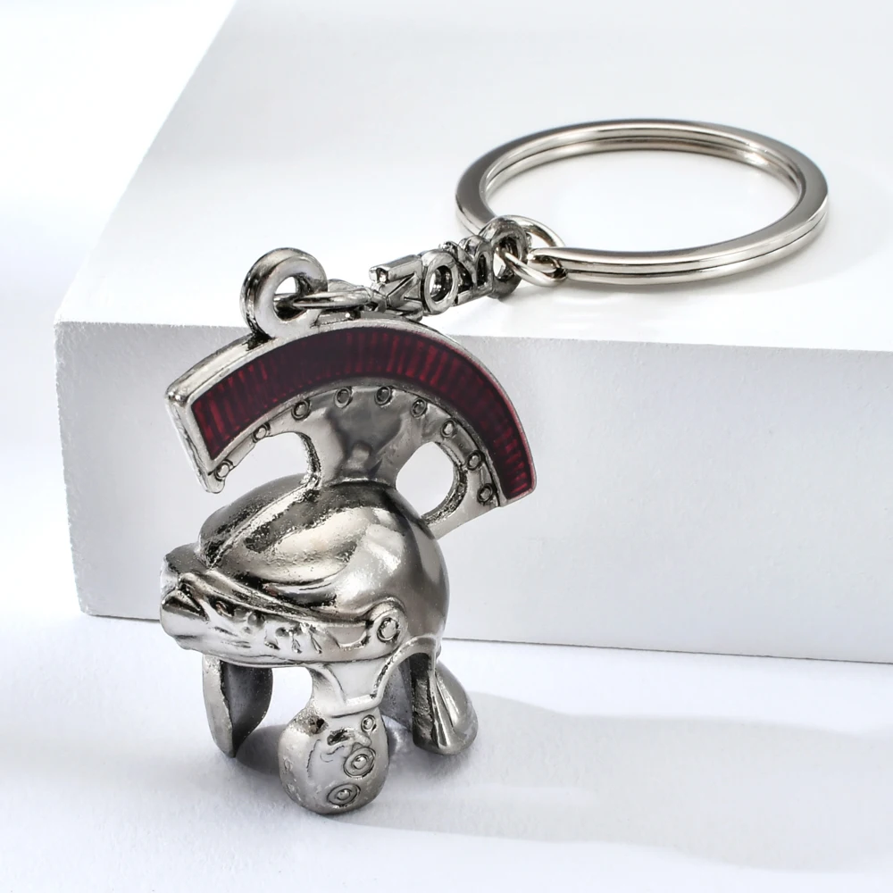 Новейший винтажный итальянский рыцарский шлем Vicney - брелок Retro Key chain Centurion Ring в качестве подарка.