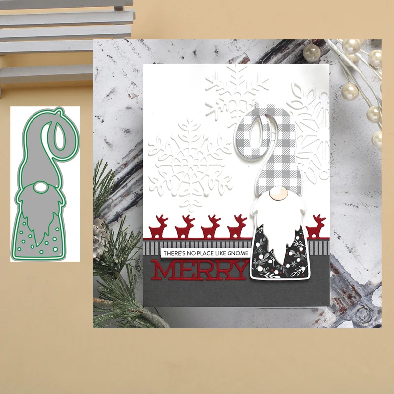 Счастливая богиня ремесло металлические Вырубные штампы Рождество Санта