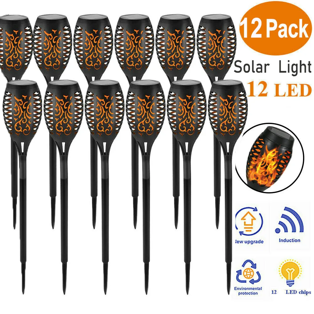 

Solar Flame Light Outdoor Flickering Lamp Dancing Light Waterproof Landscape Night Lamp Garden Light Lawn Patio Path