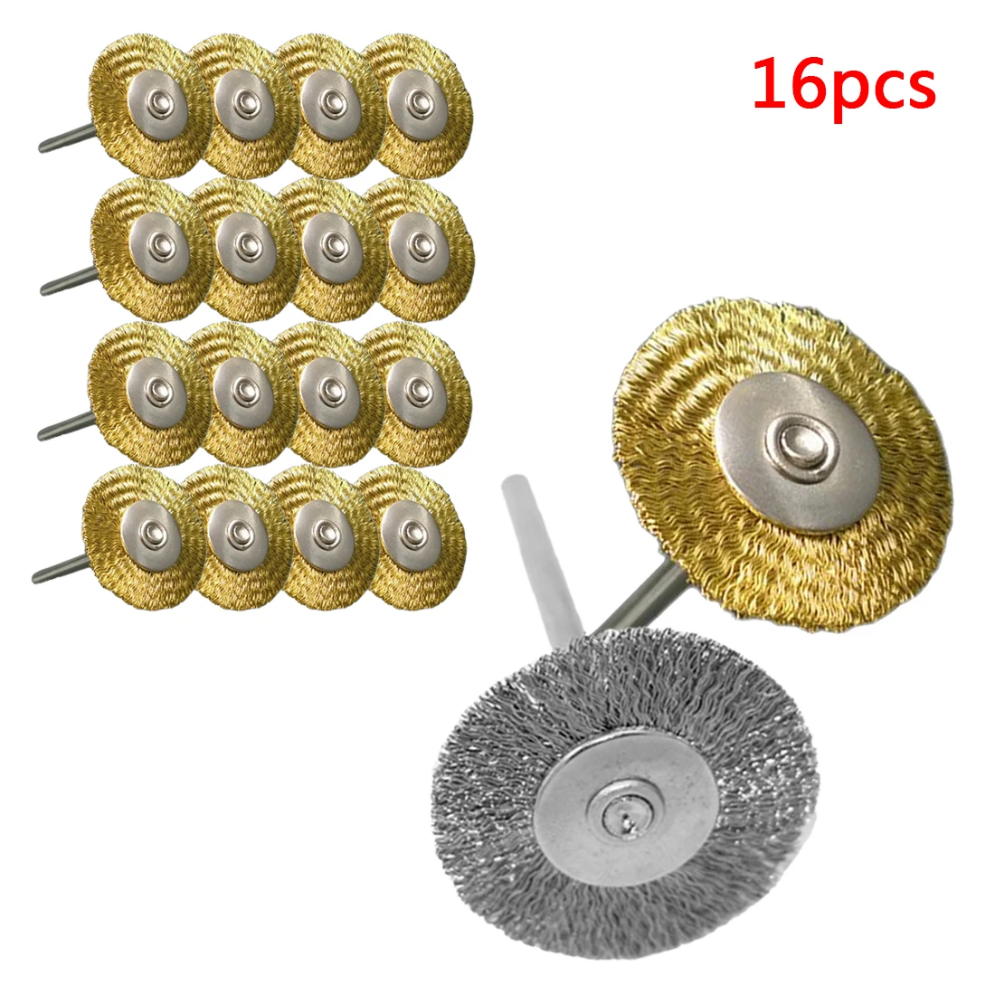 

Wire wheel brush Dremel Rotary tool for mini drill polishing Dremel Accessories 25 mm 16-piece platinum blade