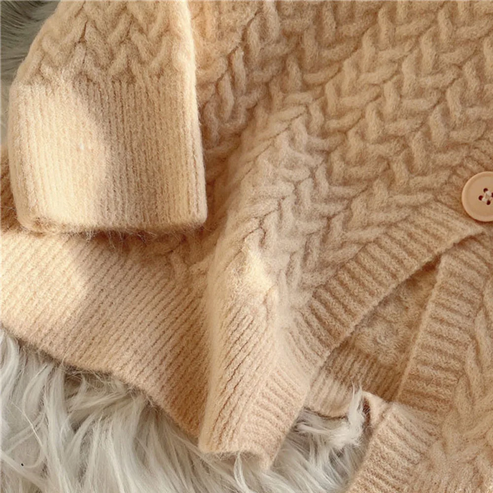 Woman 2021 knitting Suit Skirt Two-piece Autumn Winter Pullover Tops + Short Sweater Chic Lotus Leaf Hem |