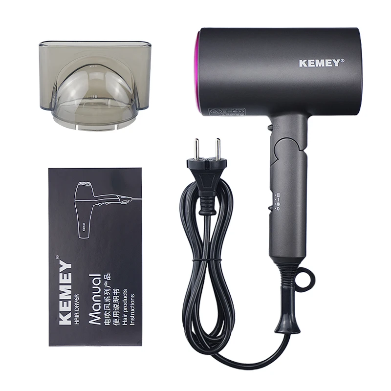 

Blow Dryer IXueJie 1800W Professional Hair Dryer Air Collecting Hot and Cold Wind Nanoe Foldable Handle Hair Blow Dryer 220V