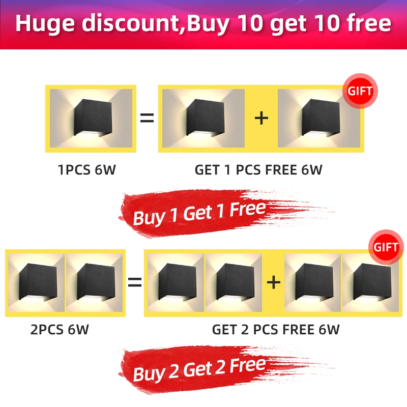 Светодиодсветодиодный Настенные светильники IP65 водонепроницаемый уличный и