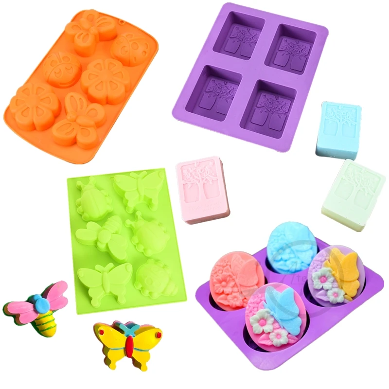 1 шт. силиконовая форма для выпечки в виде пчелы бабочки стрекозы|Формы тортов| |