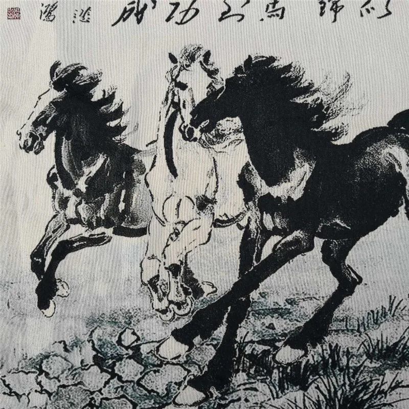 Китайская старинная шелковая картина Thangka с вышивкой | Дом и сад