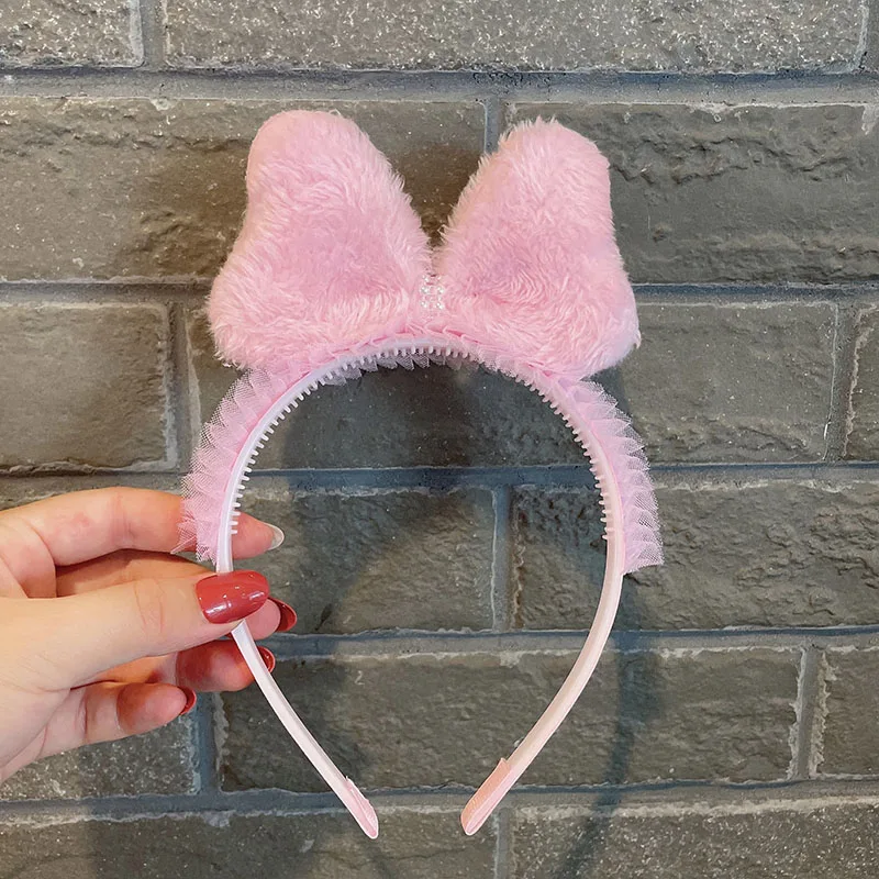 Однотонные Детские банты 2021 ободок для волос с мультипликационным рисунком