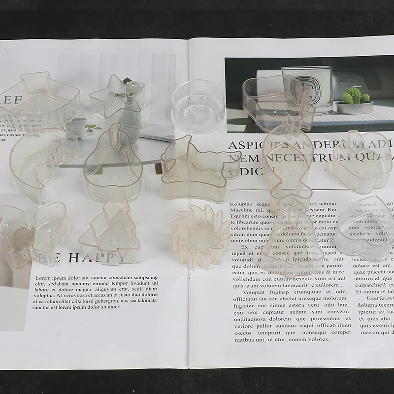 DIY ручной работы маленькая форма свечи pc Луна яблоко Звезда Бабочка лошадь мыло