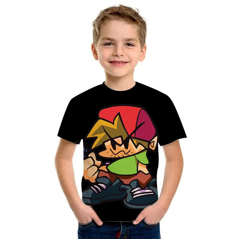 

Friday Night Funkin 3D Kids T-shirt Streetwear tshirts Toddler Girls Kawaii Tops Kawaii Tees Fashion Baby Boys Funny Clothes