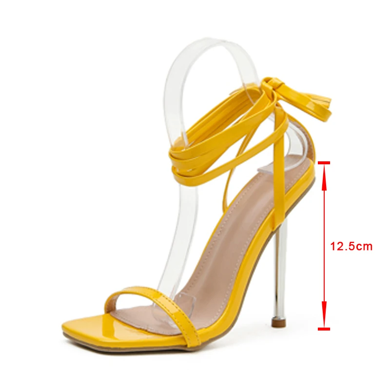 

2021 Women's Ankle Strap Sandals Fashion High Heels Ladies Square Toe Shoes Sexy Women Shoe Female Footwear Summer New Hot