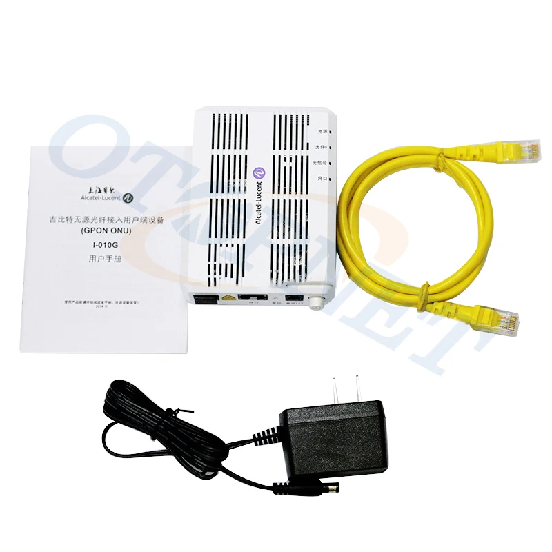

10pcs New Alcatel Lucent Bell I-010G FTTH GPON ONU 1GE Optical Network Terminal Ftth Router ONT Without Supply Power and Box