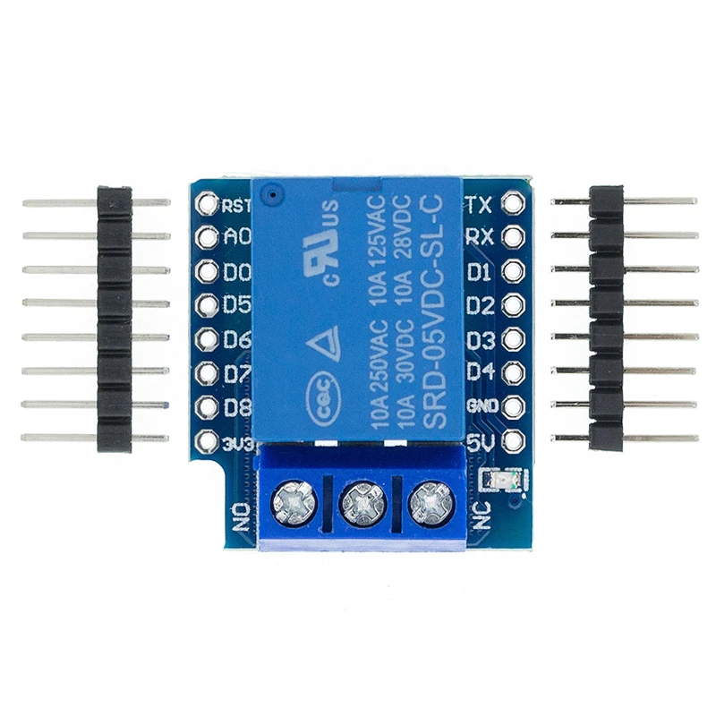 Один канал Wemos D1 Мини Релейный Щит релейный модуль для ESP8266 макетной платы 1 |