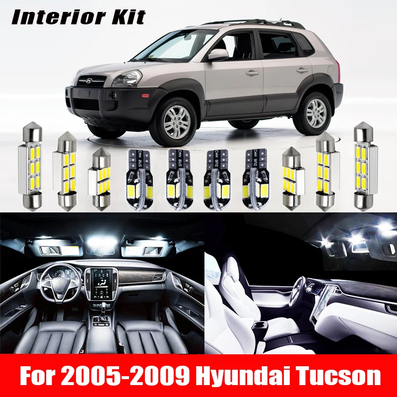 12 Светодиодный т. светодиодные лампы Canbus T10 для Hyundai Tucson 2005 2009|Сигнальная лампа| |