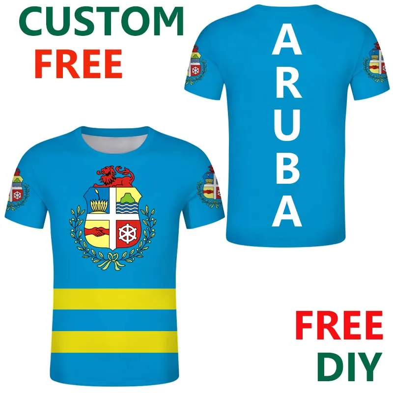 Футболка с изображением острова Аруба летние футболки на заказ Карибского моря