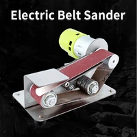 multifunctional grinder belt sander diy polishing grinding machine cutter edges sharpener electric belt sander 150w