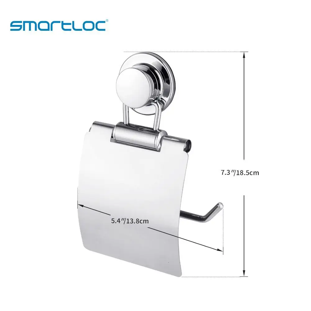 smartloc stainless steel suction cup wall mounted paper holder rack wc toilet tissue storage shelf bathroom accessories free global shipping