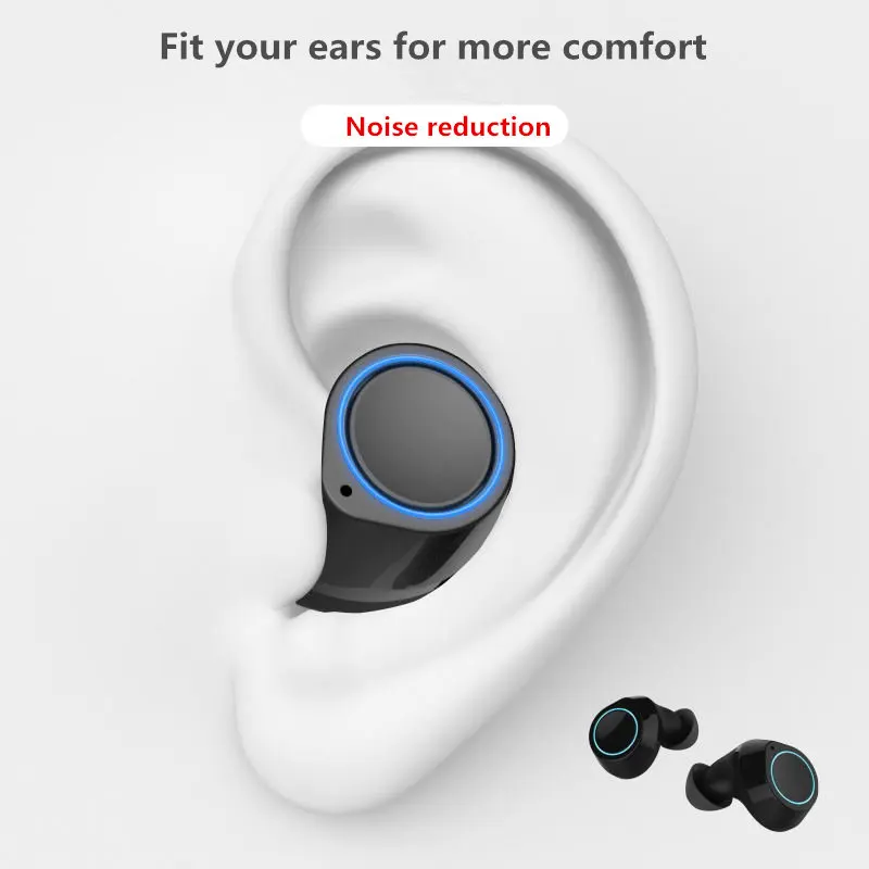 TWS 5 0 шумоподавление bluetooth-гарнитура 3D сенсорная гарнитура удобная