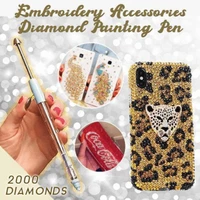 diamond painting pen with glue on embroidery accessories round diamond painting tools diy decoration tools 3mm round diamond