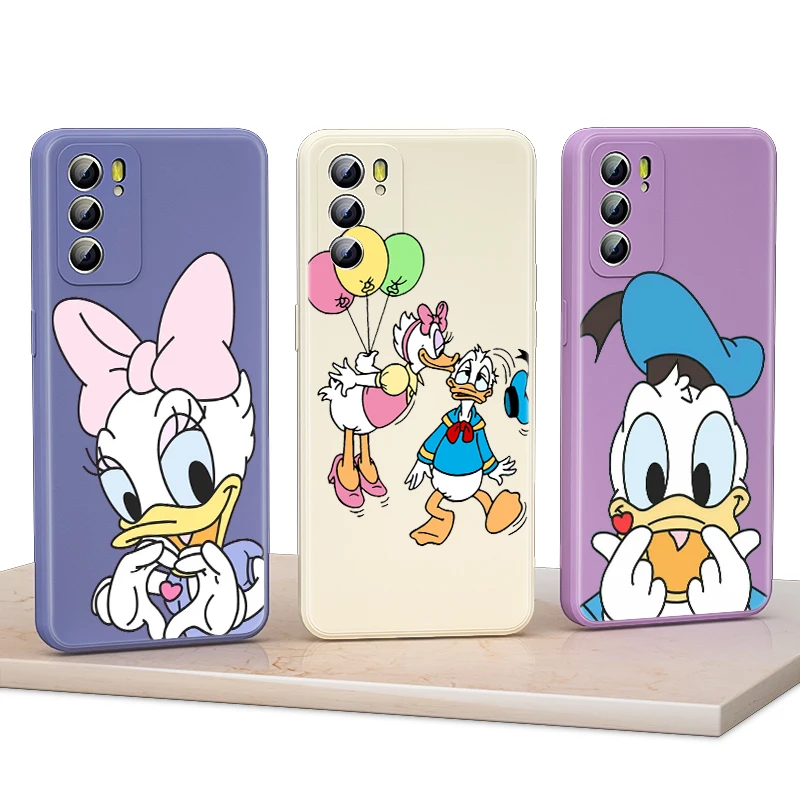 

LOVE Donald Duck Liquid Silicone Soft Capa Phone Case For Huawei Nova 4E 4 3i 3 8 8i 8SE 7SE 7 6SE 7i 6SE 6 5i 5 5T Pro