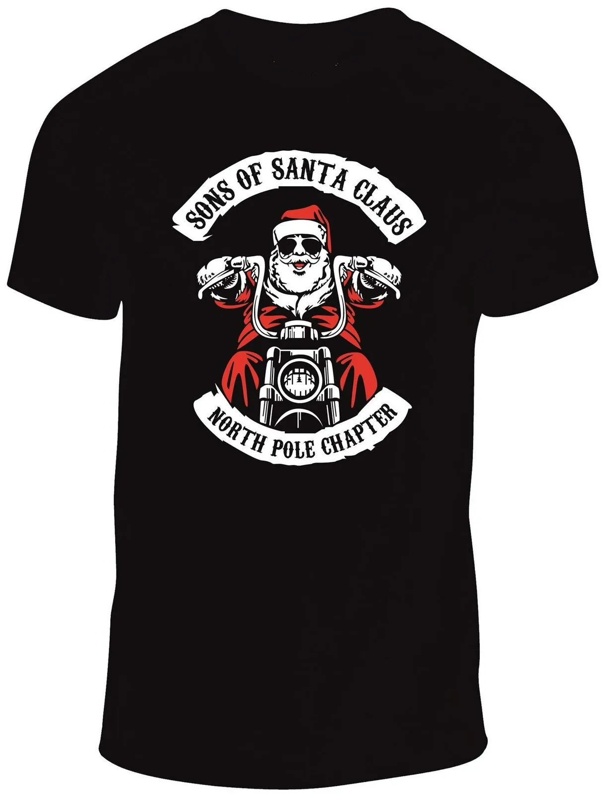 Мужская футболка с изображением сыновей Санта Клауса Рождественский подарок на