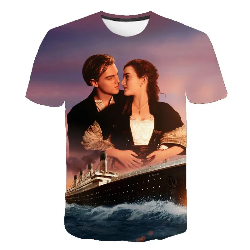 

Titanic 3d Printed T Shirt Men Women Summer Short Sleeve Love TV Titanic Fashion T-shirt Harajuku Kids Children Cool Tops Tees