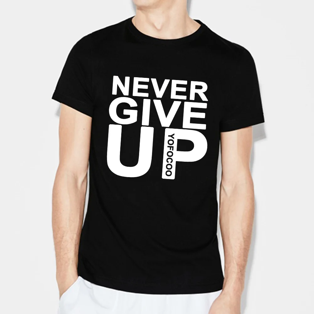 Модная футболка с надписью Never Give Up The Weeknd летняя повседневная короткими рукавами